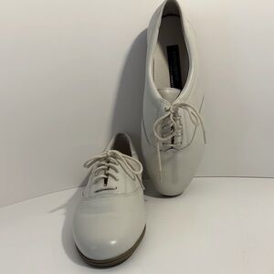 Women's White Lace-Up Shoes